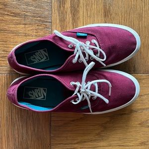 Burgundy / Maroon Vans Mens 8.5, Womens 10